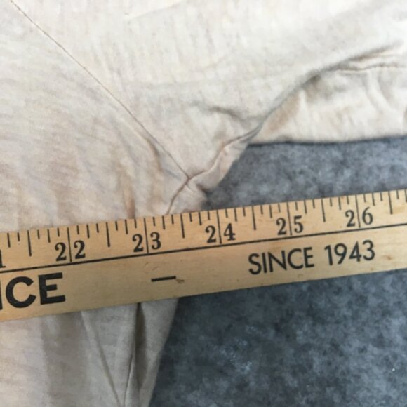 Belldini Top 2X Career Casual Knit Swing Hem 3/4 Sleeve Grommet Caged Back Tan - Picture 6 of 13